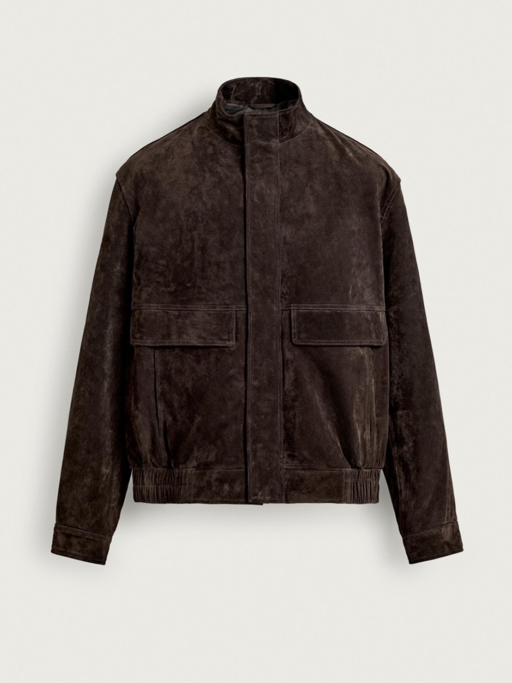 Zara Man NWT LEATHER SPLIT SUEDE JACKET SMALL 8281/309 - Picture 2 of 14